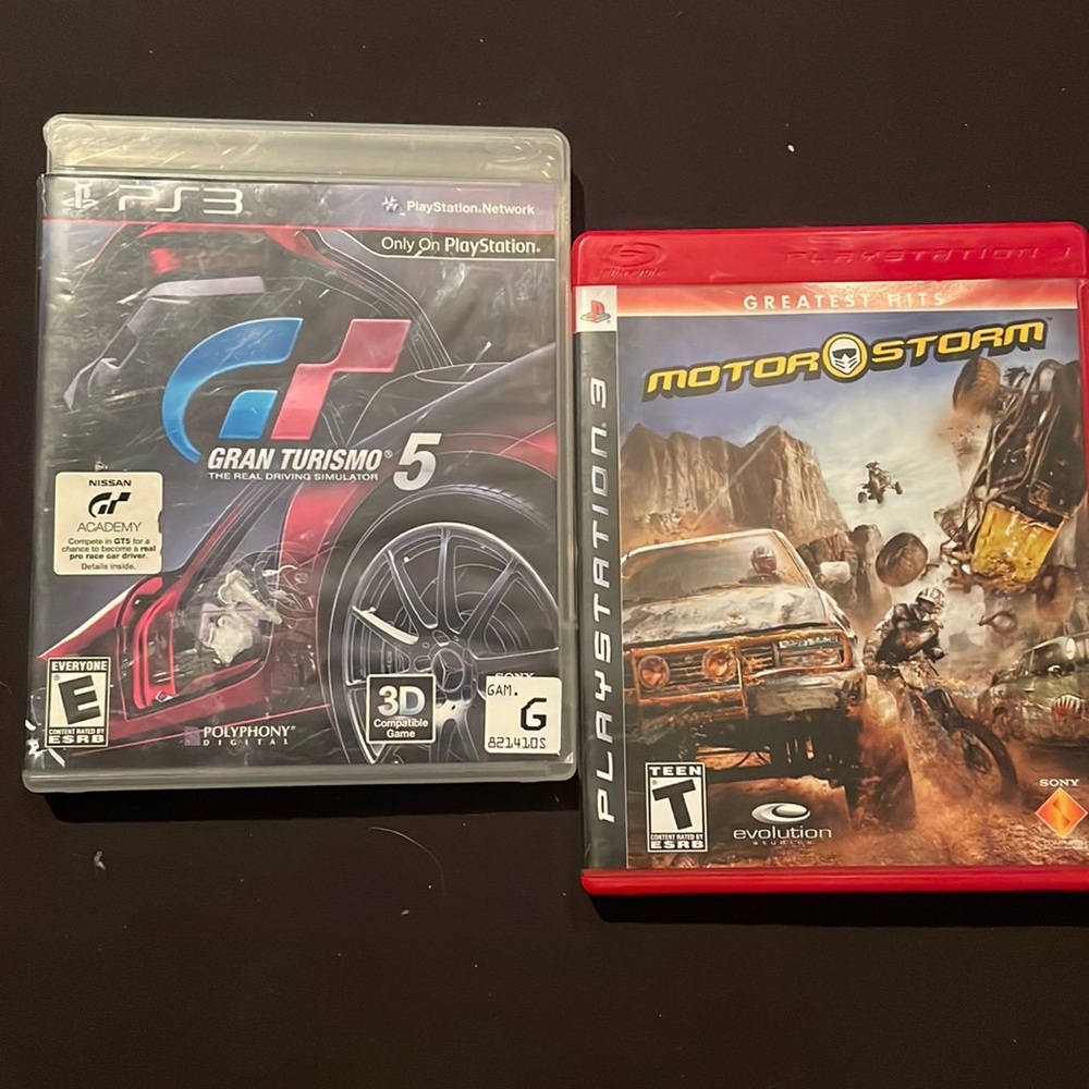 PS3 motorsport theme games, gently used